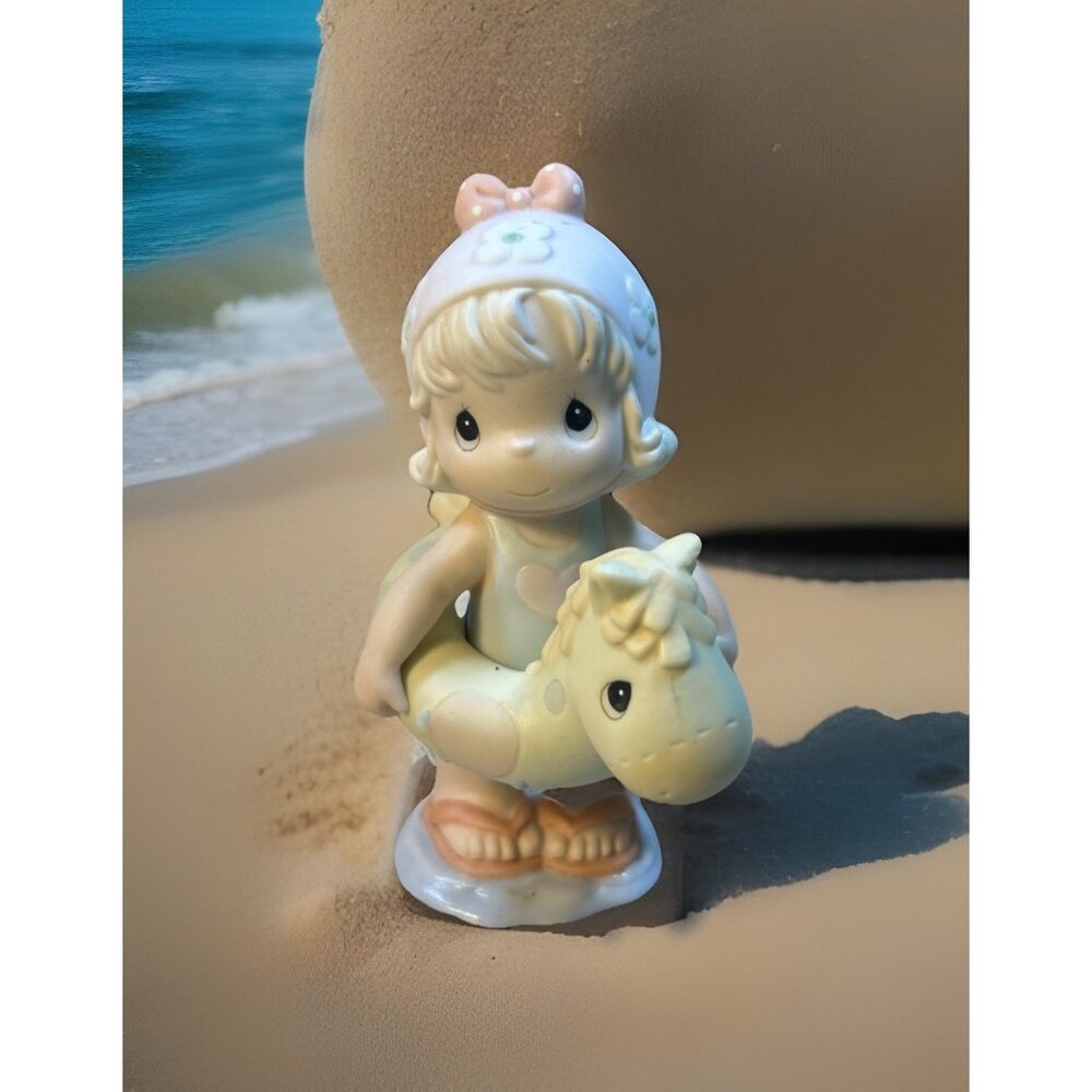Precious Moments 1996 YOU'RE A LIFE SAVER TO ME ~ Girl with Inner Tube  204854